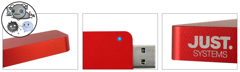 ITPROTECH外付スティックSSD JUST RED Edition M2USBF120-JUST/M2USBF240-JUST アイティプロテック