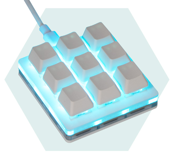 ITPROTECH キーカスタマイズ ちょい足しキーボード　9キー MK-09WH / MK-09BK アイティプロテック