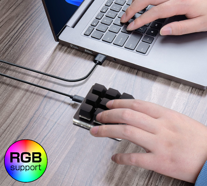 ITPROTECH キーカスタマイズ ちょい足しキーボード　9キー MK-09WH / MK-09BK アイティプロテック