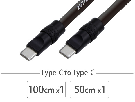 ITPROTECH USB Type-Cやわらかケーブル 2本セット マスターグレードケーブル 240W / USB3.2 Gen2×2（20Gbps）IPT-2SET240W20G-JUST アイティプロテック ジャストシステム