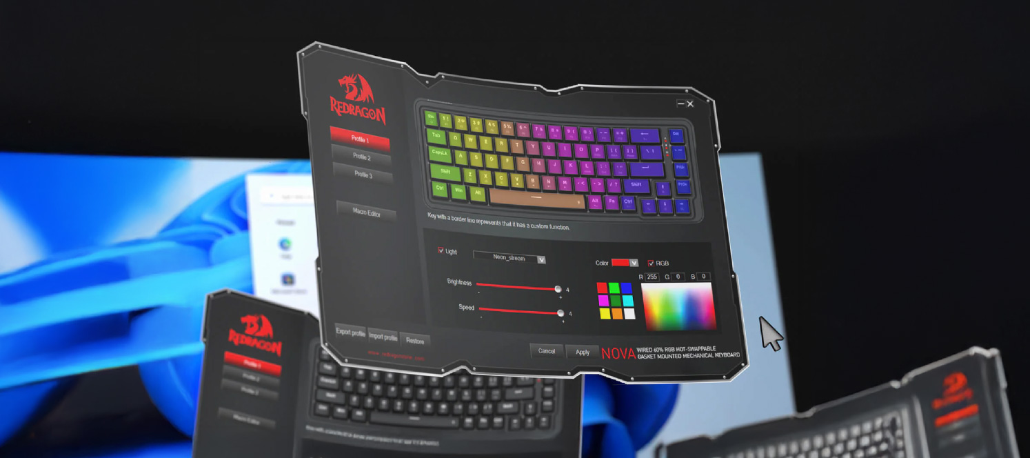 REDRAGON K709 NOVA 60% Wired Gasket RGB Gaming Keyboard K709-RGBTI アイティプロテック