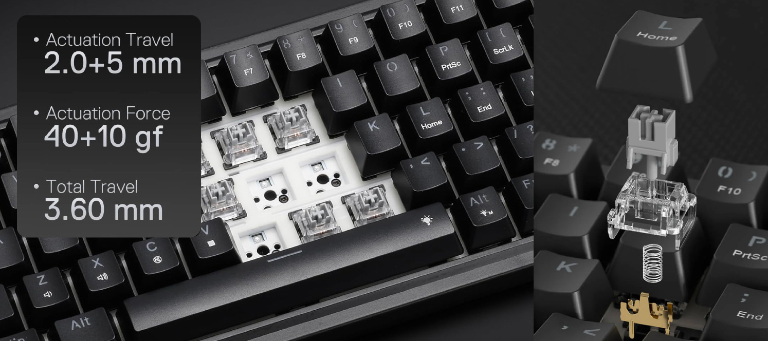 REDRAGON K709 NOVA 60% Wired Gasket RGB Gaming Keyboard K709-RGBTI アイティプロテック