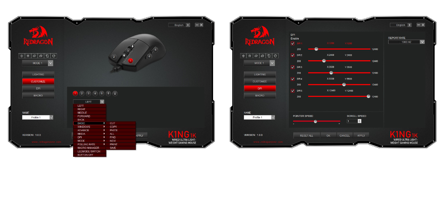 REDRAGON 55gRGBゲーミングマウス REAPING M987-KTI アイティプロテック