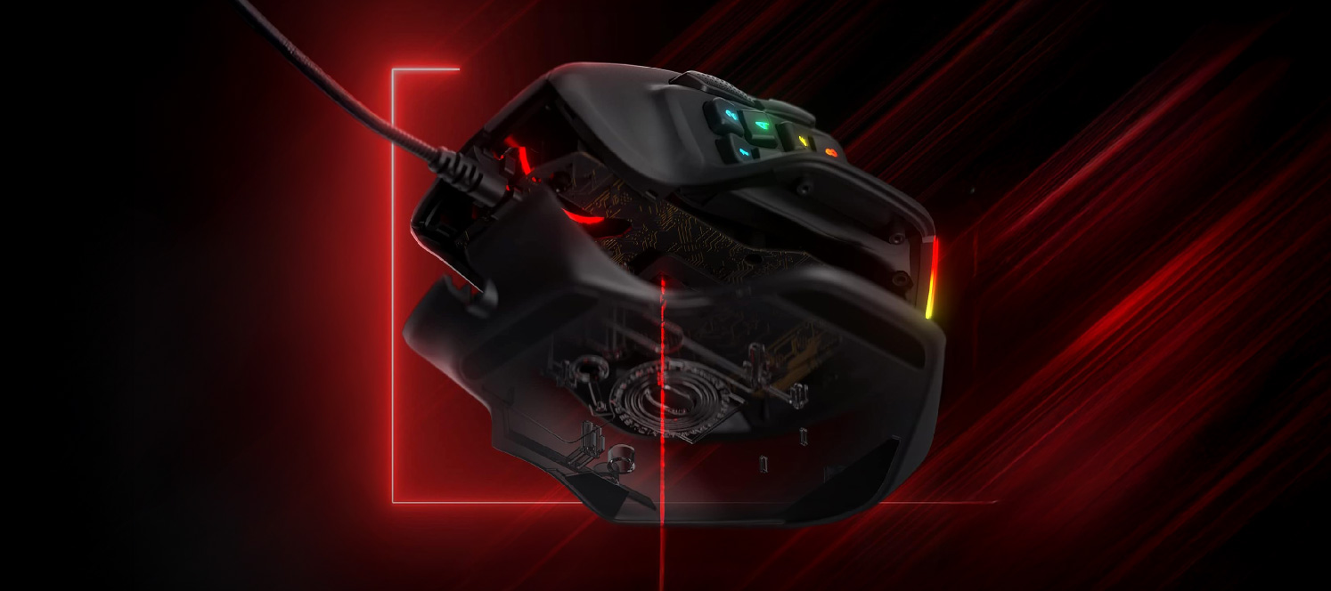 REDRAGON M811 Aatrox MMO Wired Gaming Mouse M811-RGBTI アイティプロテック